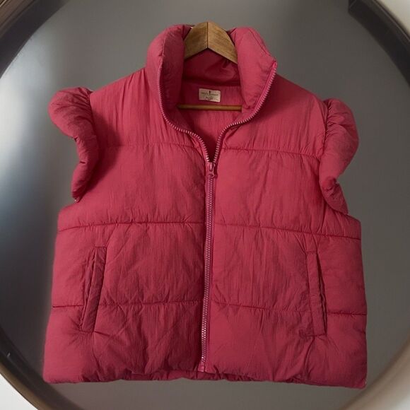 Simply Southern Pink Full Zip Puffer Vest Women's Size XL-XXL - Picture 1 of 7